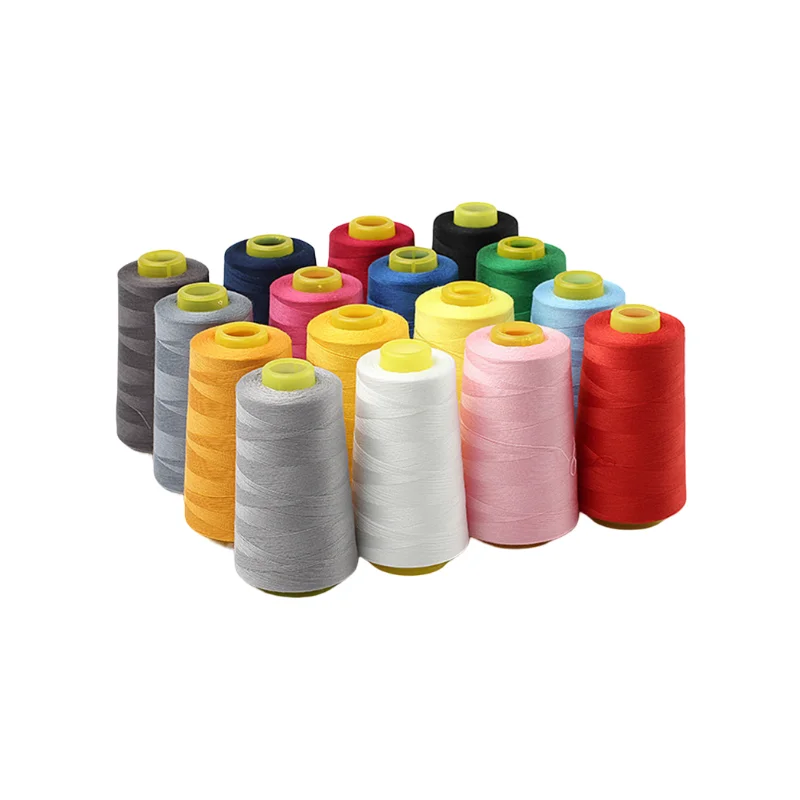 Фабрика Китая, оптовая цена, 100% полиэфирная швейная нить 40/2 индивидуального цвета, дешевая швейная нить