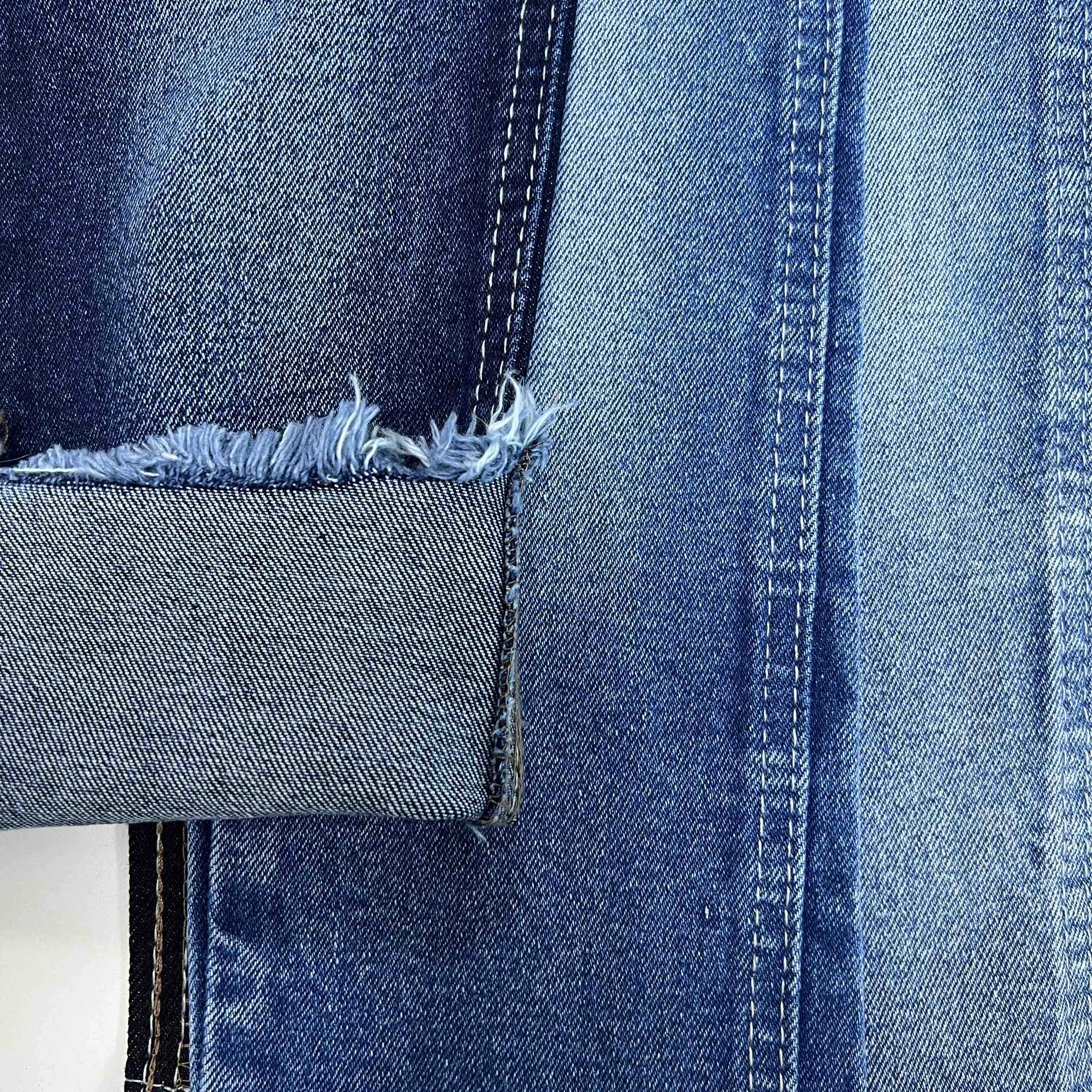 Custom 99% Cotton 1% Elastane Denim Fabric To Mexico Tela Jean Manufacturers