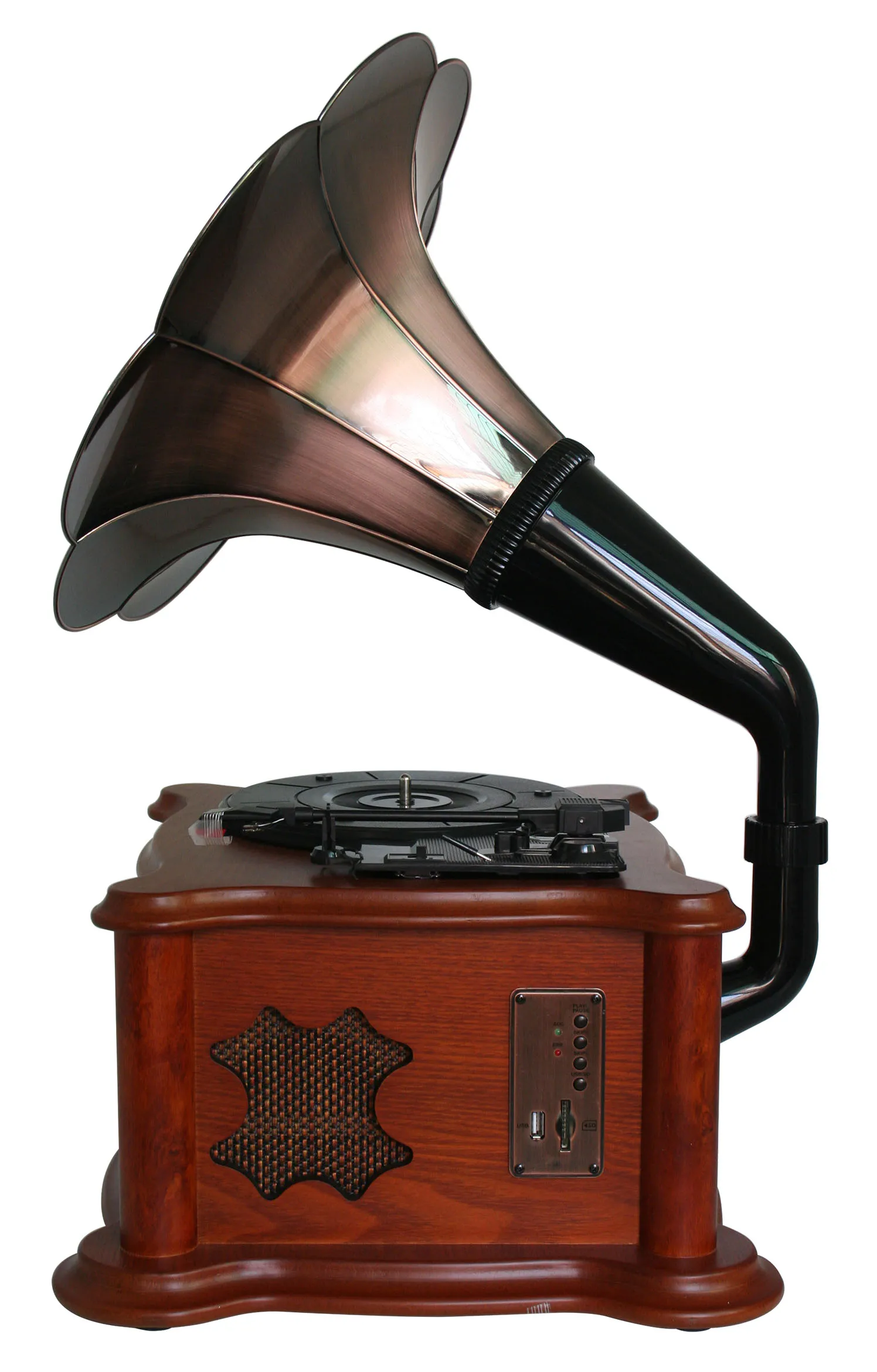 
Radio Wooden Classic Vintage Retro Speaker Blue Customized Turntable Logo Power Battery Style Radio 