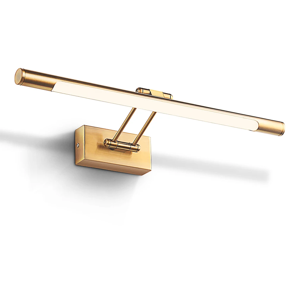 Modern Adjustable Dimmable Hotel Bedroom Bedside Lighting Reading Light Wood Wall Lamp LED Luminous Bathroom Lights