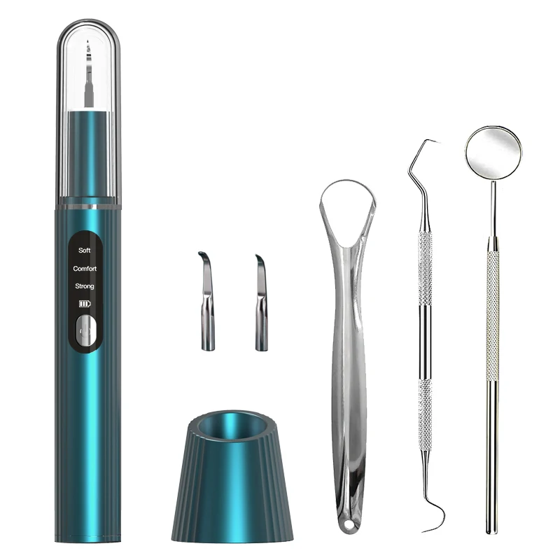 Handheld household use ultrasonic Dental Calculus Remover vibration frequency dental teeth cleaning machine