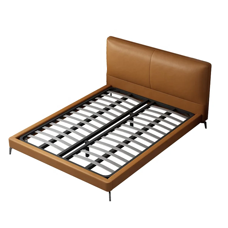 Wholesale Foshan modern platform bedroom furniture set upholstered headboard bed king queen size