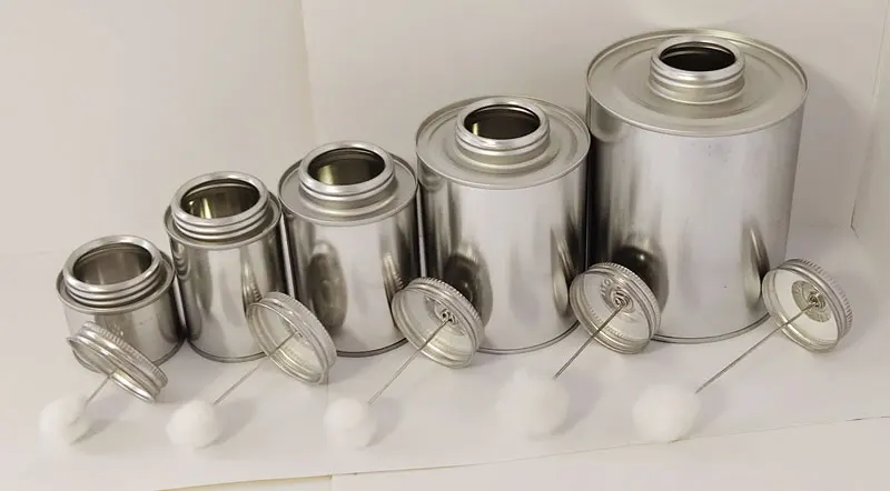 16 унций ПВХ Цементные Коробки, винтовая крышка, Оловянная крышка с щеткой