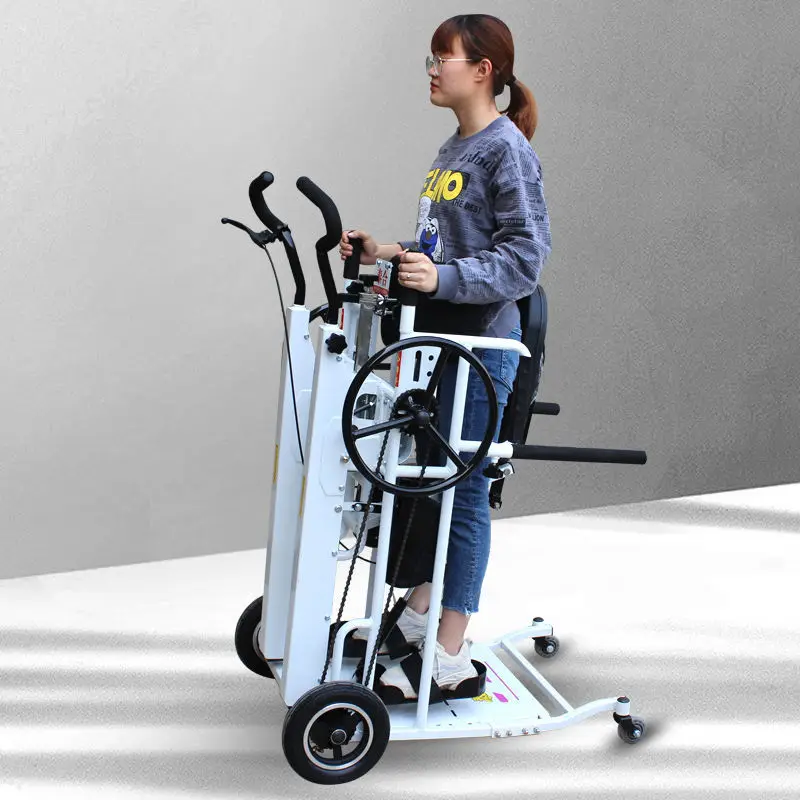 Manufacturer Direct Electric Wheelchair for Paraplegic Elderly Standing up Exercise Simulation Standing Aid for Disabled Walkers