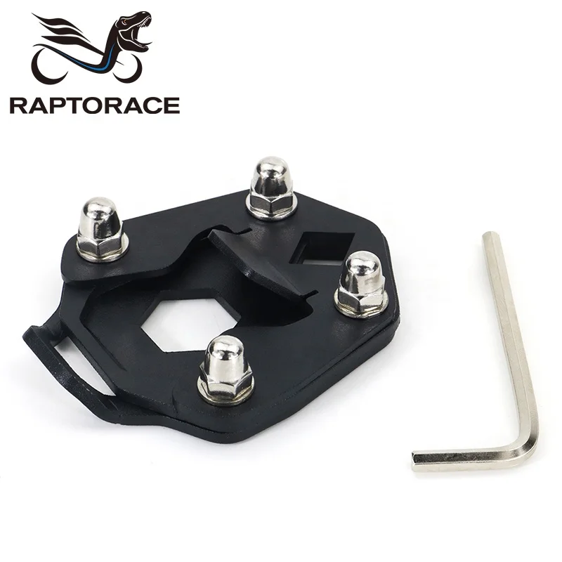 Raptorace fit for ROYAL ENFIELD HIMALAYAN 2016-2021 Aftermarket Kickstand Side Foot Stand Enlarger Expansion Pad