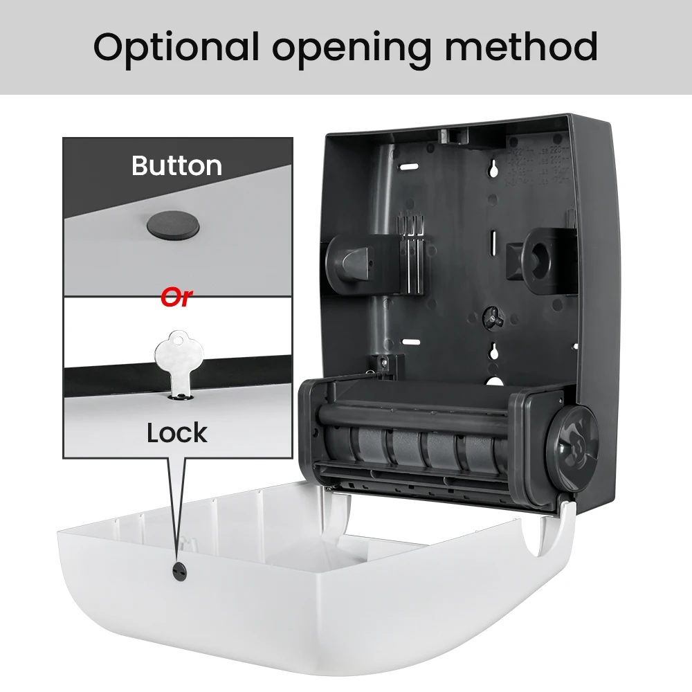 New Wall Mounted Automatic Touchless Hand Free Motion Activated Toilet Tissue Roll Paper Towel Dispenser