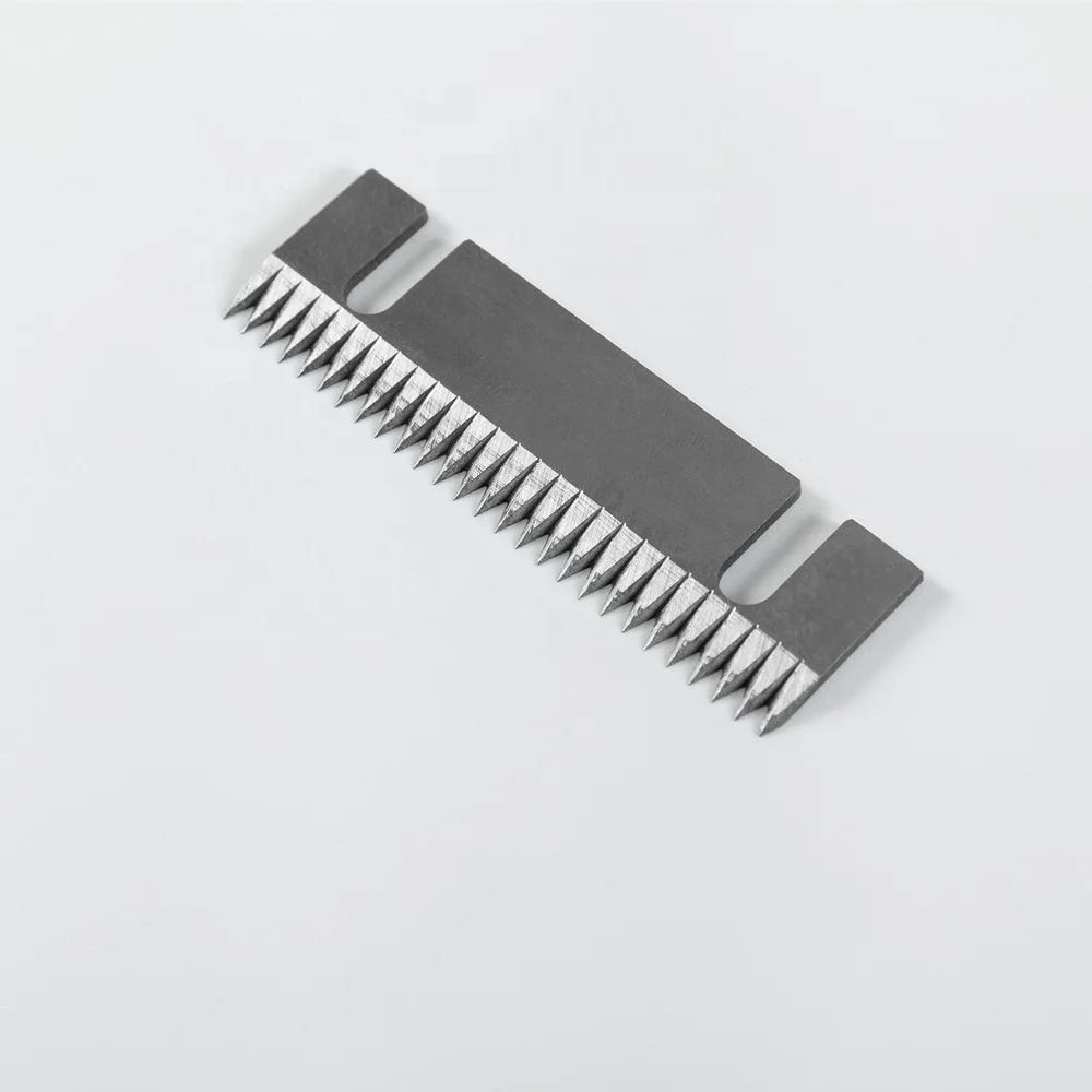 Custom Packaging Sealing Flat Serrated Knives Straight Toothed Tape Gun Cutting Industrial Blades