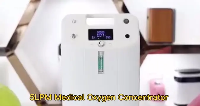 High purity 96% 5L portable oxygen concentrator Medical 5L oxygen generator