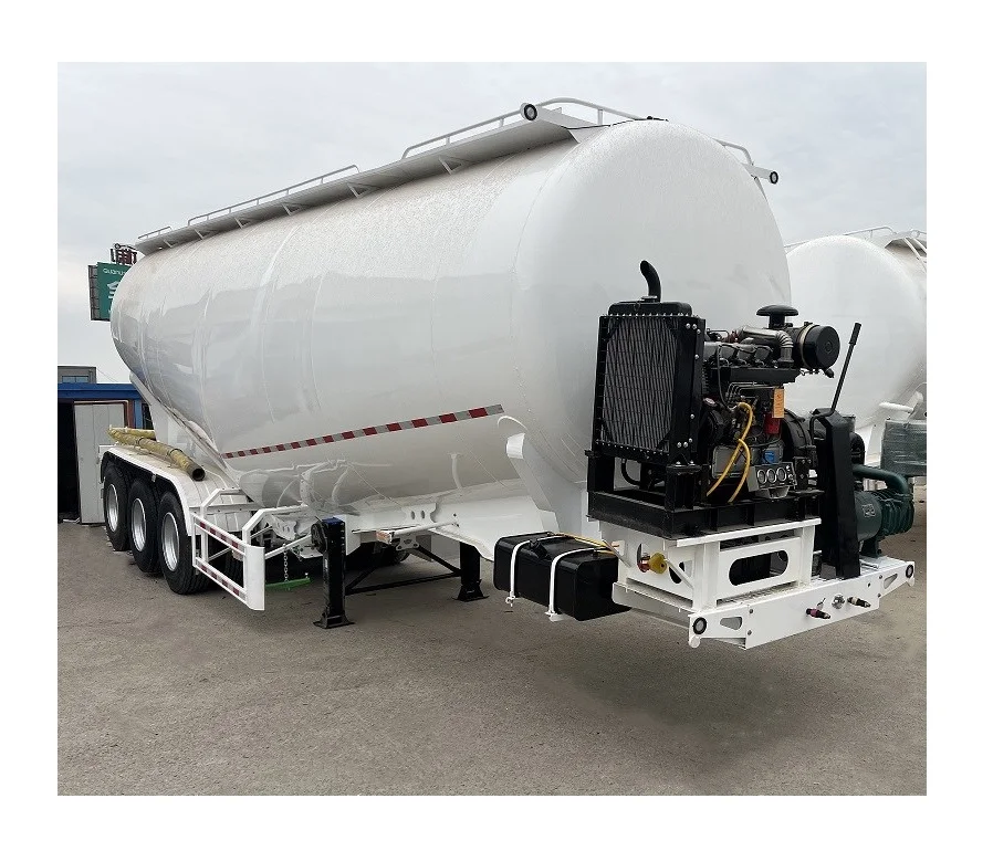 Brand new 3 axle 42 square v shape Pneumatic Tanker Powder Tanker silo cement bulk tanker semi trailers for sale
