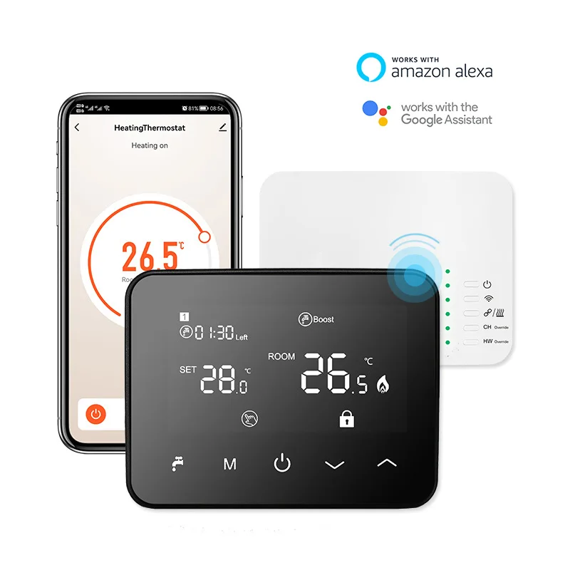 Smart Thermostat with User-Friendly Interface and WiFi Capability for Convenient Boiler Management