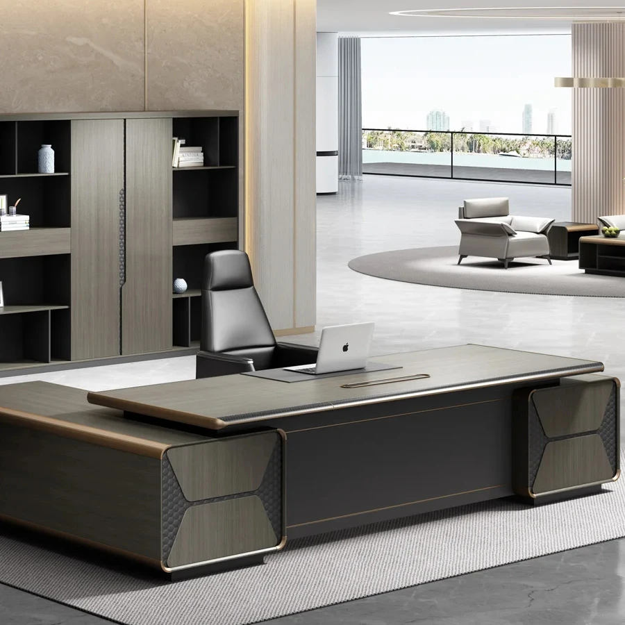 Угол МДФ роскошный уникальный прочный современный эргономичный стол для руководителей коммерческая мебель дома и офиса компьютерный
