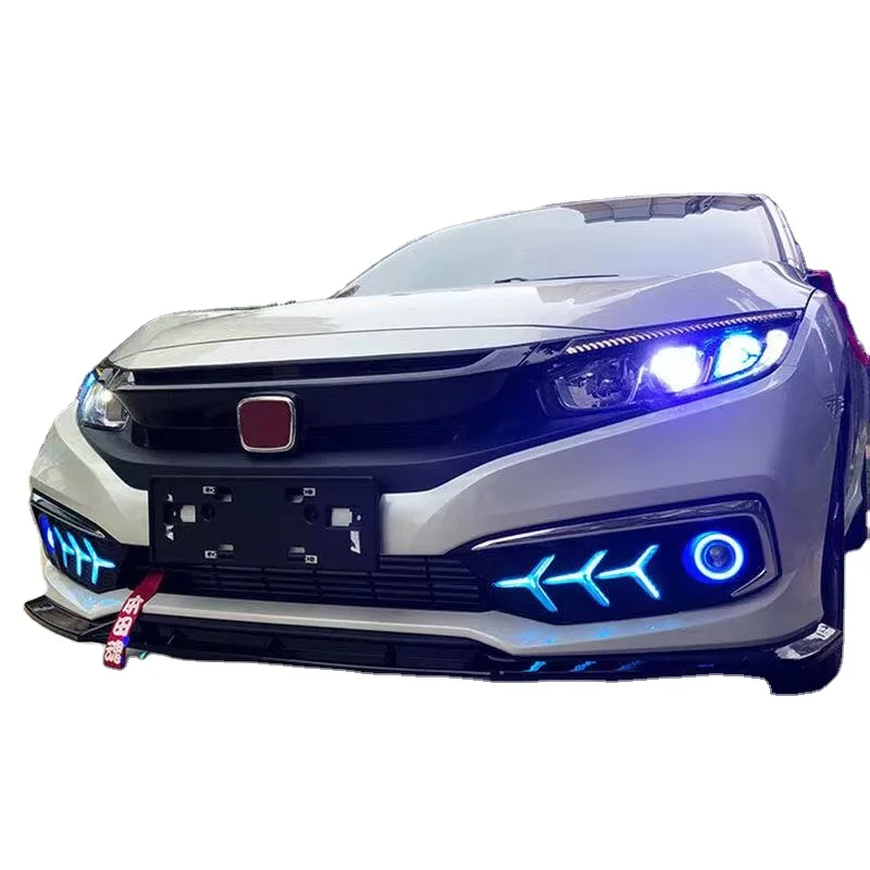 Factory LED Daytime Running Light for Honda Civic 2019 2020 2021 DRL Civic Fog Lamp Cover Light Head Light