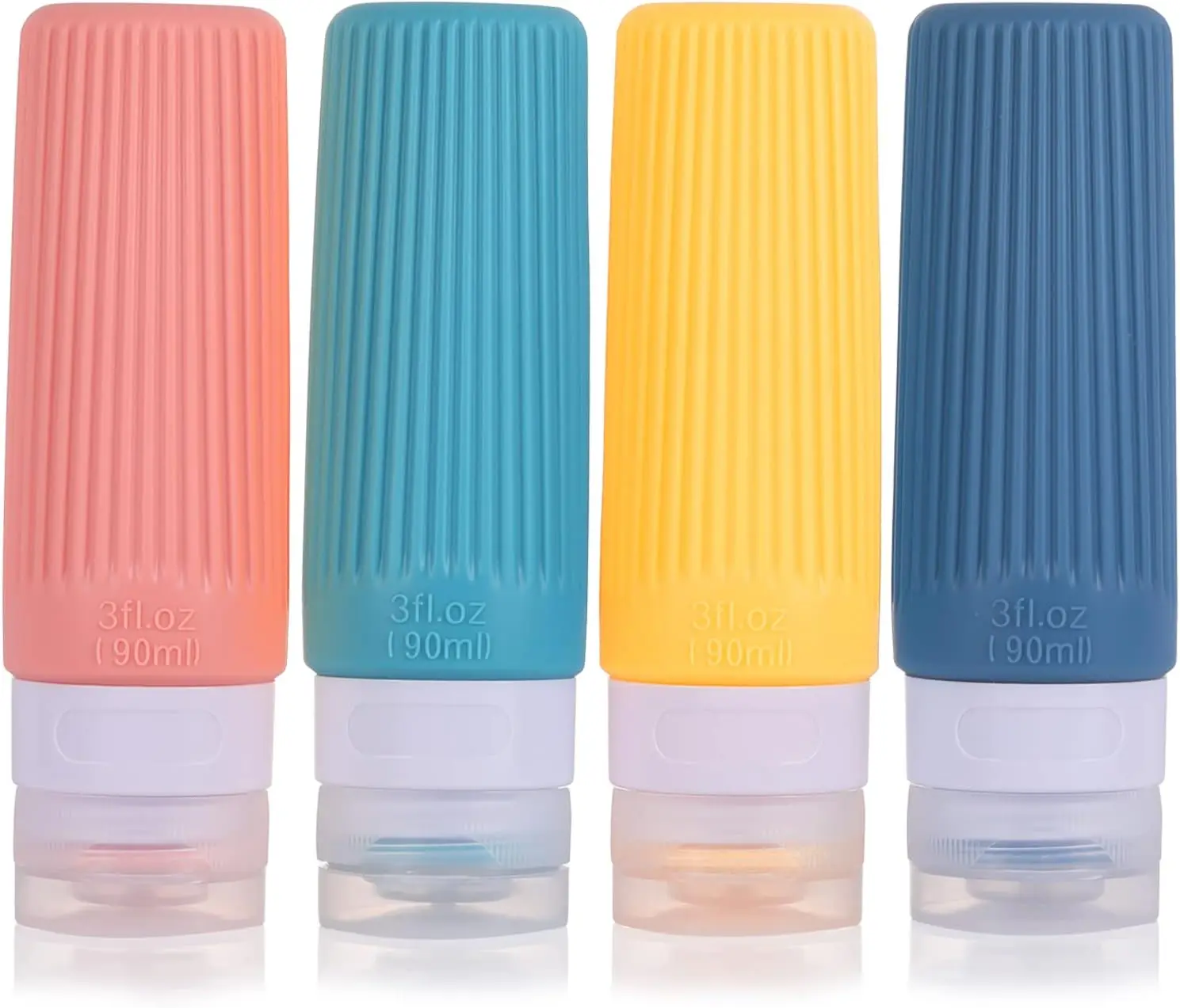 Promotional Gift Wholesale Silicone Travel Bottle Set Silicone Leak Proof Cosmetic Shampoo Travel Kit
