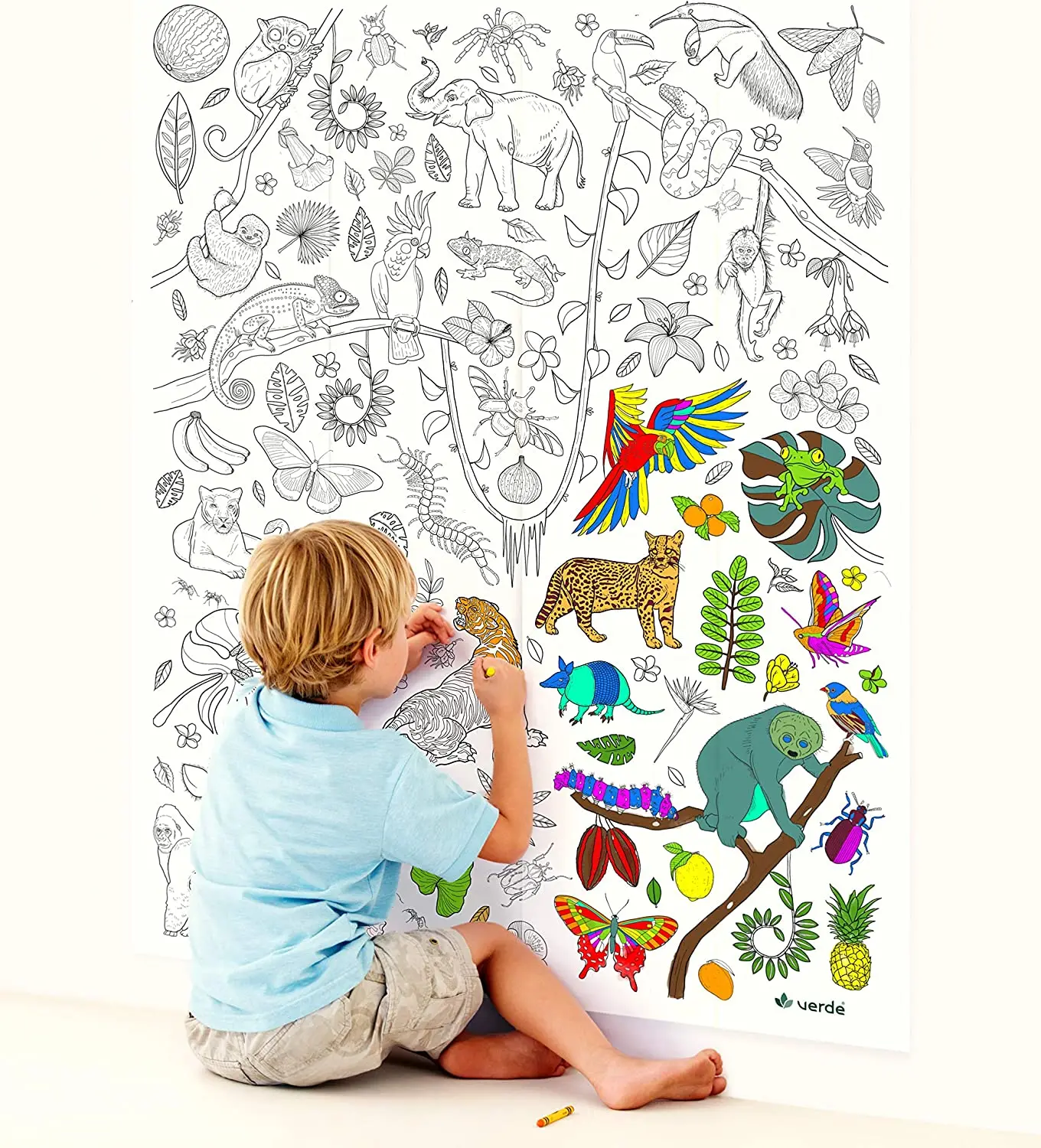 300x30cm Children Coloring Paper Graffiti Scroll Coloring Painting Paper Christmas Set Roll Paper Painting Wall Coloring Pages