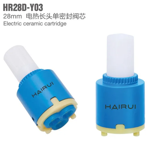 
HAIRUI 28mm Electric heating single sealing ceramic cartridge use for faucet HAIRUI hotsell HR28D-Y03 Japanese PC raw material 