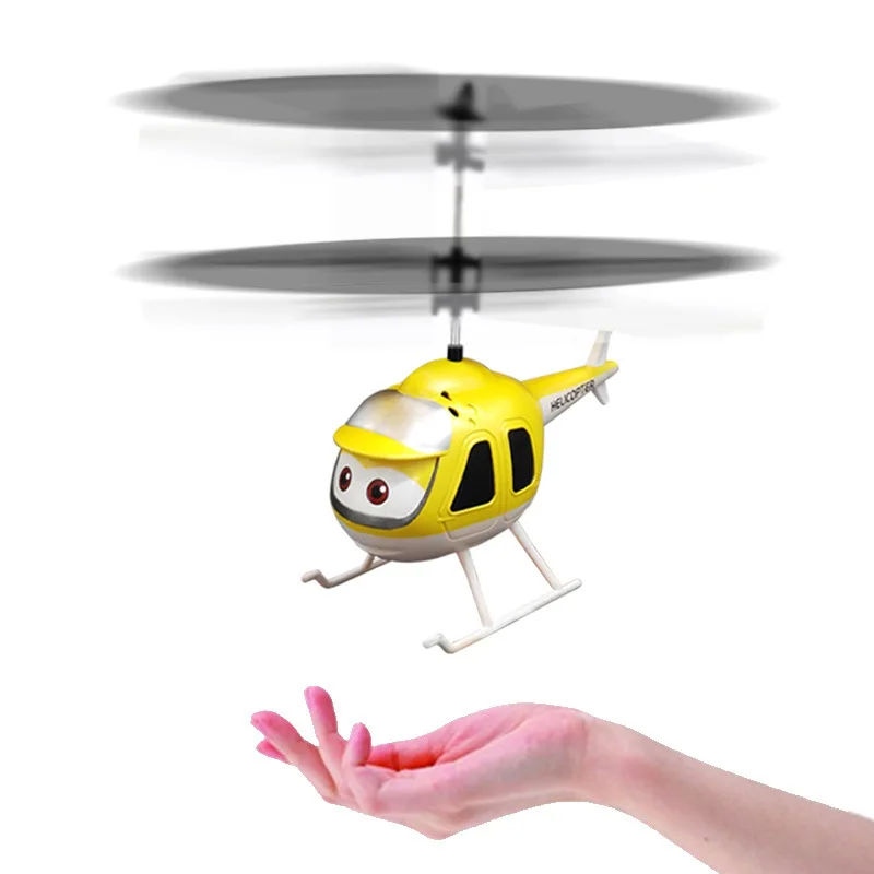 USB rechargeable small rc helicopter cheap induction flying toy with light