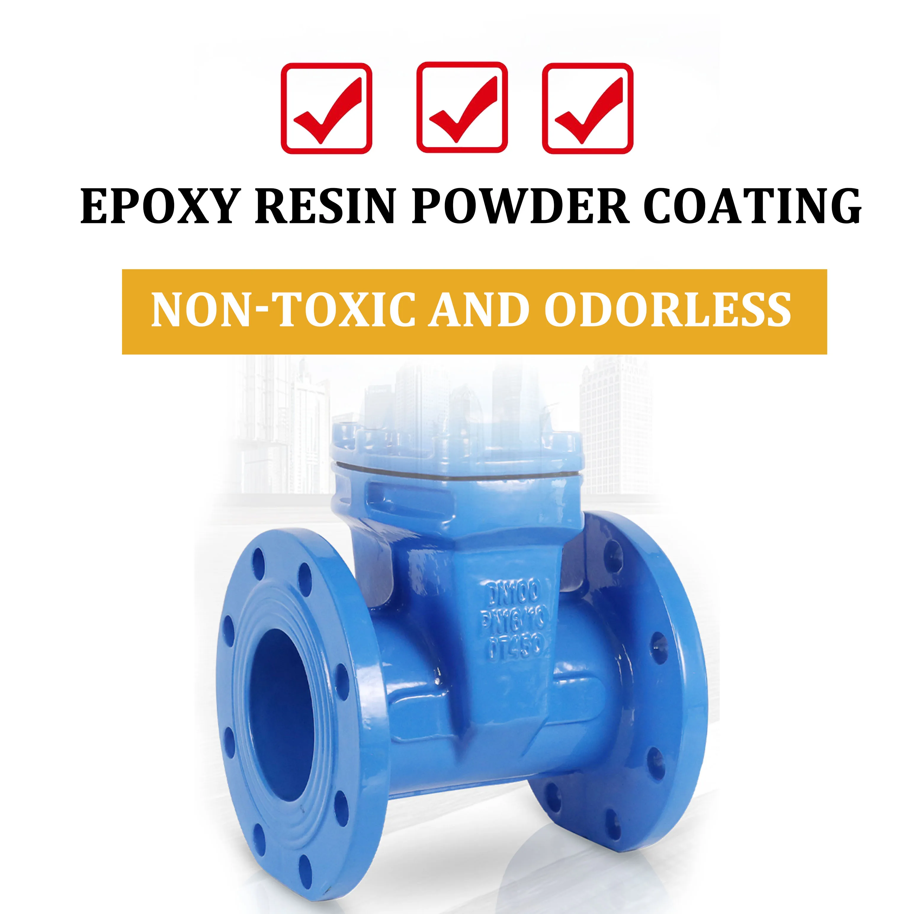 Open Tie Rods / Concealed Tie Rods 6 Inch Gate Valve PN10/PN16 8 Inch Gate Valve PN10/PN16 Stainless Steel Gate Valve