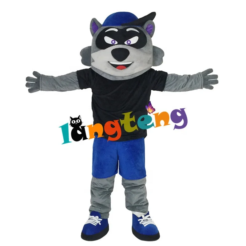 888 Cartoon Halloween Cosplay Party Christmas  Carnival Apparel Wildcat Raccoon Mascot Costumes