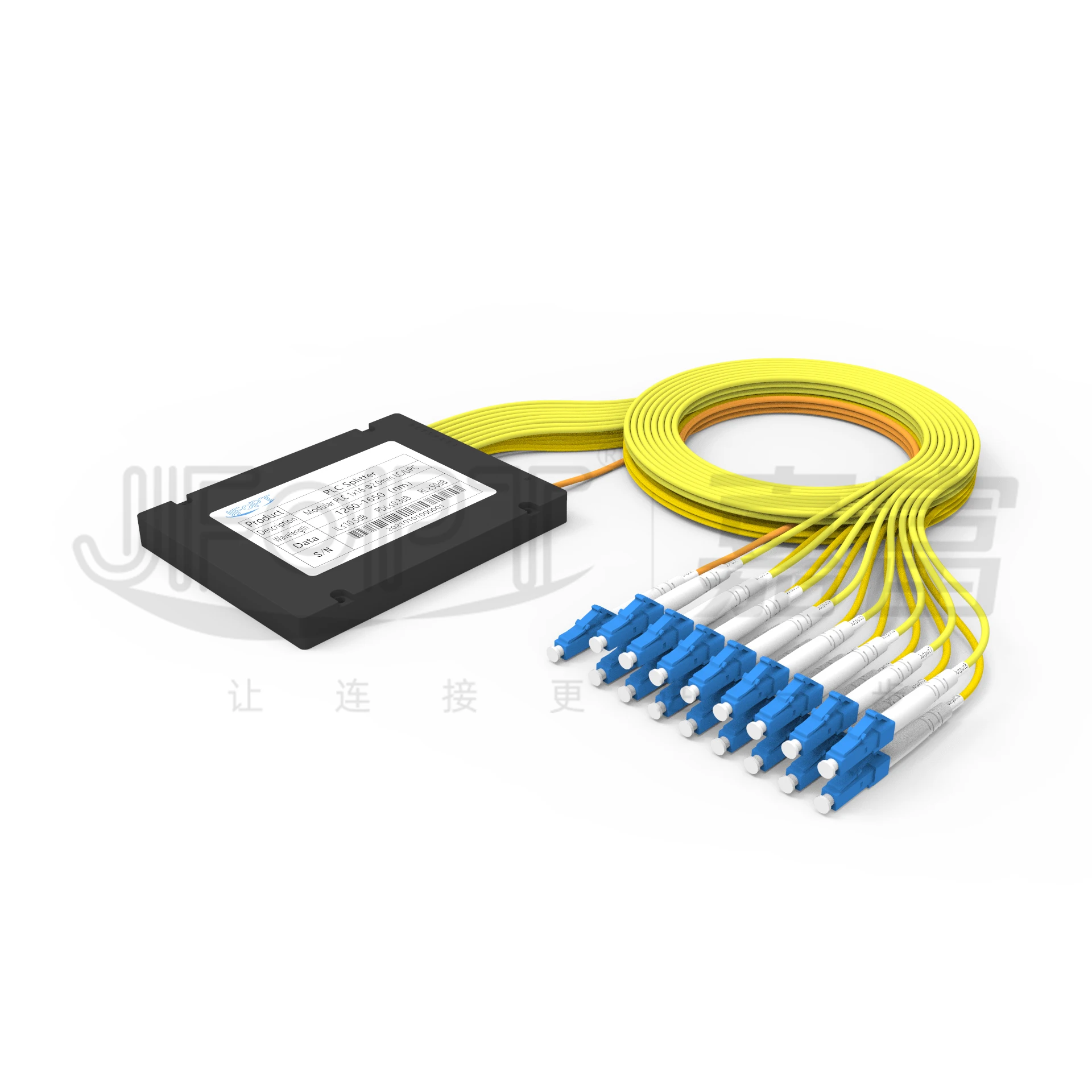 Factory Directly optical splitter FTTX fiber optical coupler ABS Box 1:4 1:8 1:16 1:32 1:64 Mini PLC fiber optical splitter