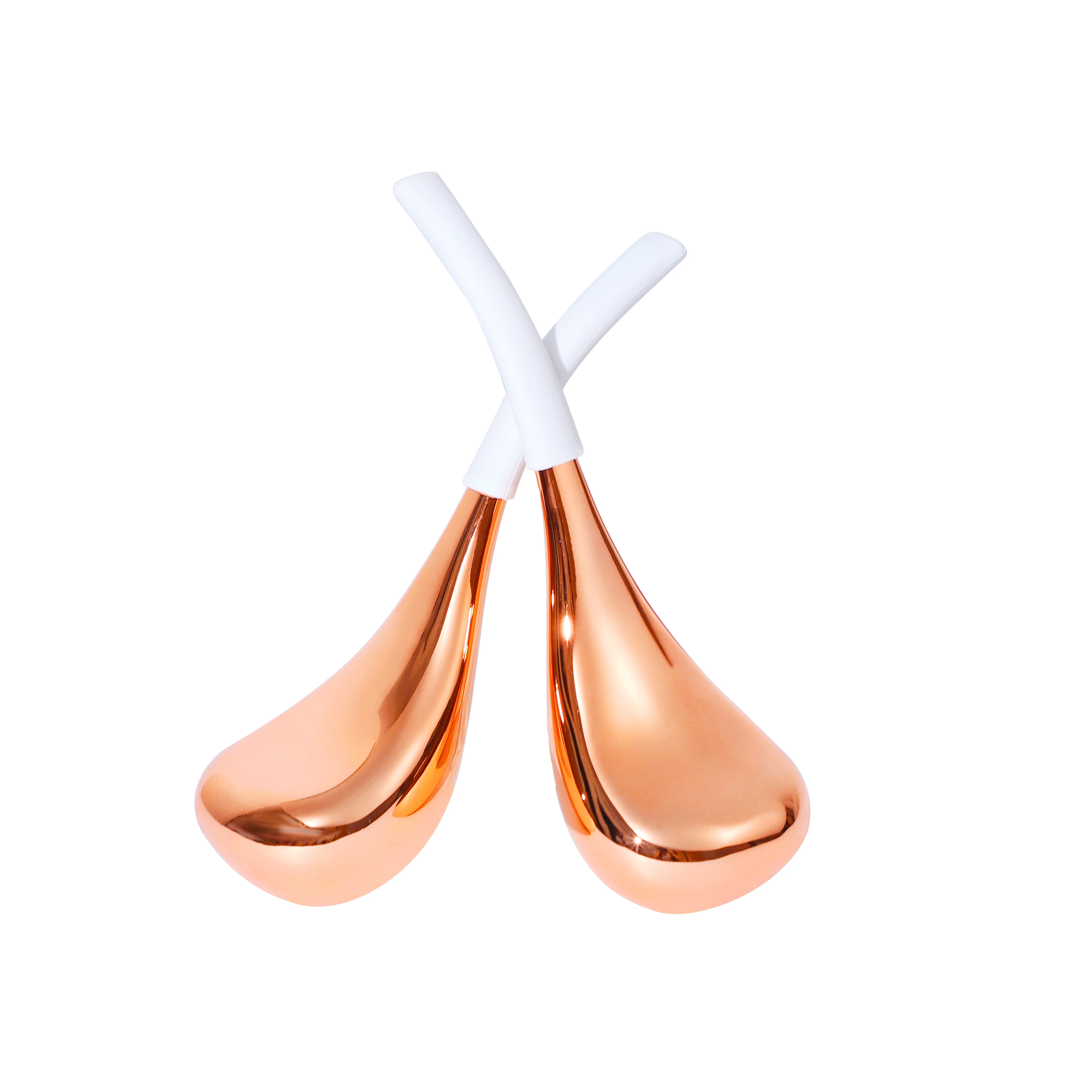 Bright rose gold cryo spoon  FACIAL CRYO STICKS stainless steel cryo balls