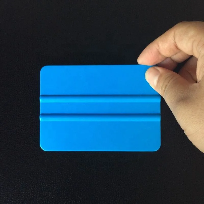 Blue Gold Window Tint Film Vinyl Sticker Install Squeegee Tools