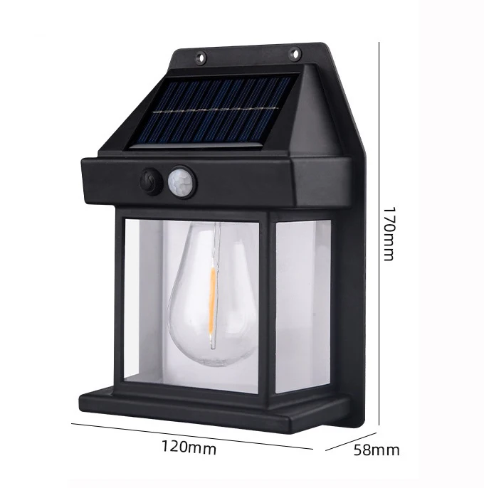 Wall Lamp Motion Sensor Courtyard Garden Decoration Waterproof  Solar Power Wall Light Outdoor Lighting Solar Garden Lights
