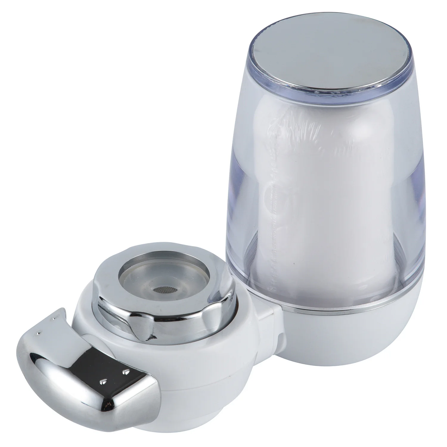 Family household mini faucet water purifier with clear shell carbon ceramics cartridge