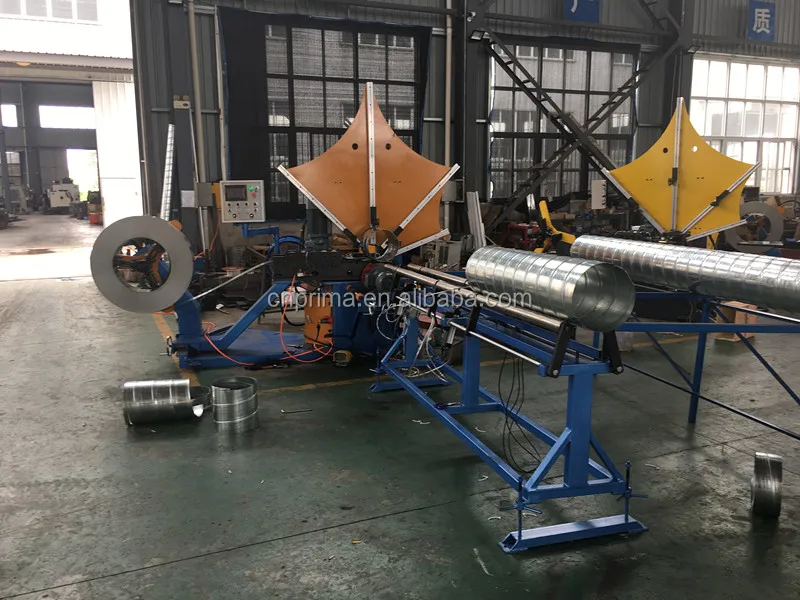 spiro air tube duct making machine forming pipe with service and low price