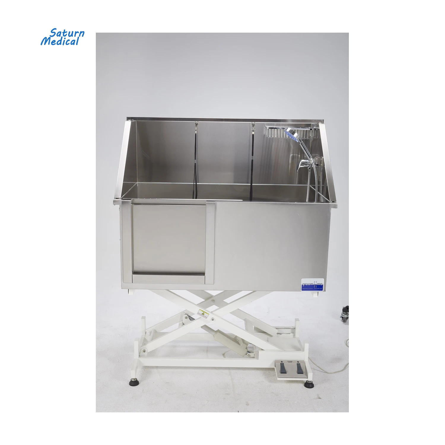 Электрическая подъемная ванна для груминга домашних животных собак кошек из нержавеющей стали