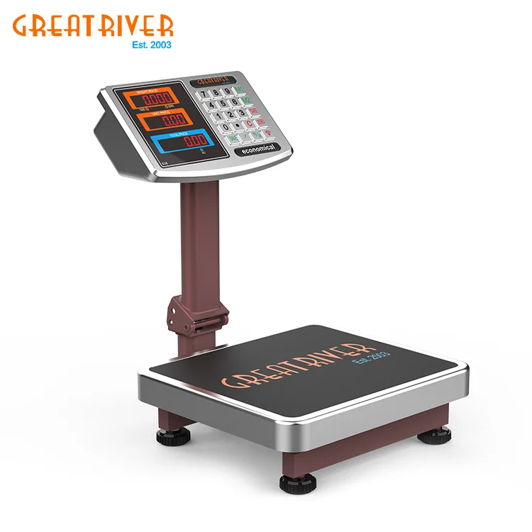 50KGS 60KGS 100kg 300kgs calibration of tcs electronic small industrial digital platform scale for sale