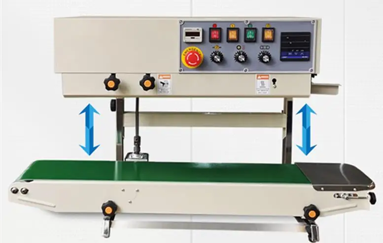 Vertical type ink roller continuous band plastic bag sealer sealing machine with digital control