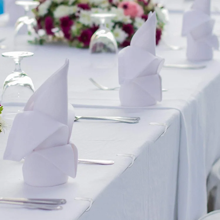 
Clear Plastic Tablecloth Clips Table cloth Cover Clips Picnicking Accessory 