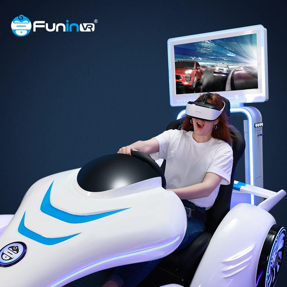VR 9d FuninVR Karting гоночный симулятор вождения электрический автомобиль для парка