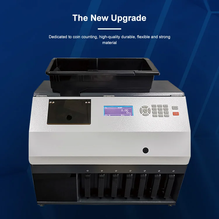 CS-610-3 Best quality coin sorting machine Up to 7 pockets cash coins sorter/counter for worldwide Support software upgrade