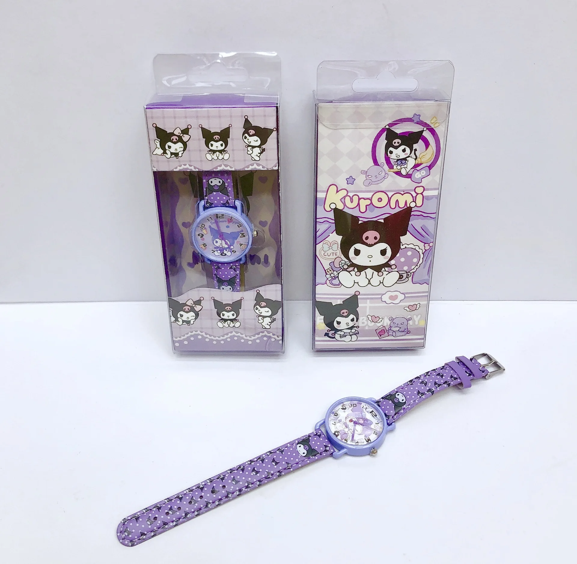 Hot sale low price Cute Kawaii colourful Box Packaging Cinnamoroll Melody Kuromi electronic watches Sanrio Watches For girl