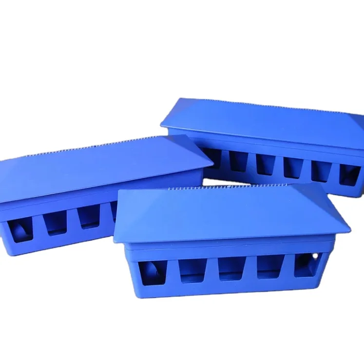 Hut Shape Blue Pigeon Feeder 50CM