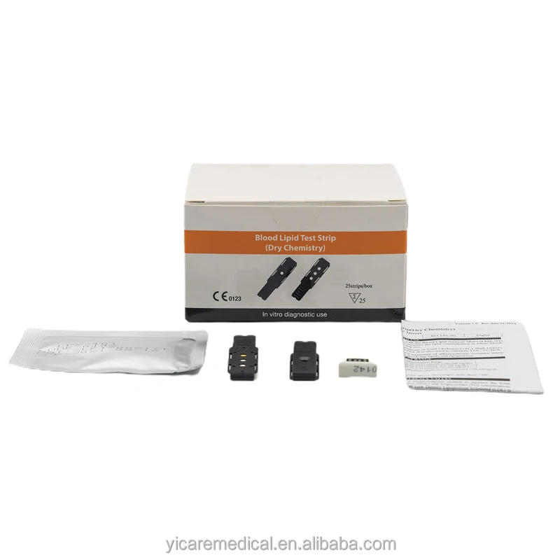 Blood Lipid Test Strips work with the Lipid Meter