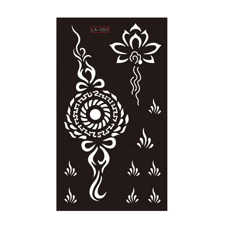 Различные индивидуальные формы блестящие трафареты для татуировок хной шаблон полые наклейки принимаются аэрографы взрослых людей