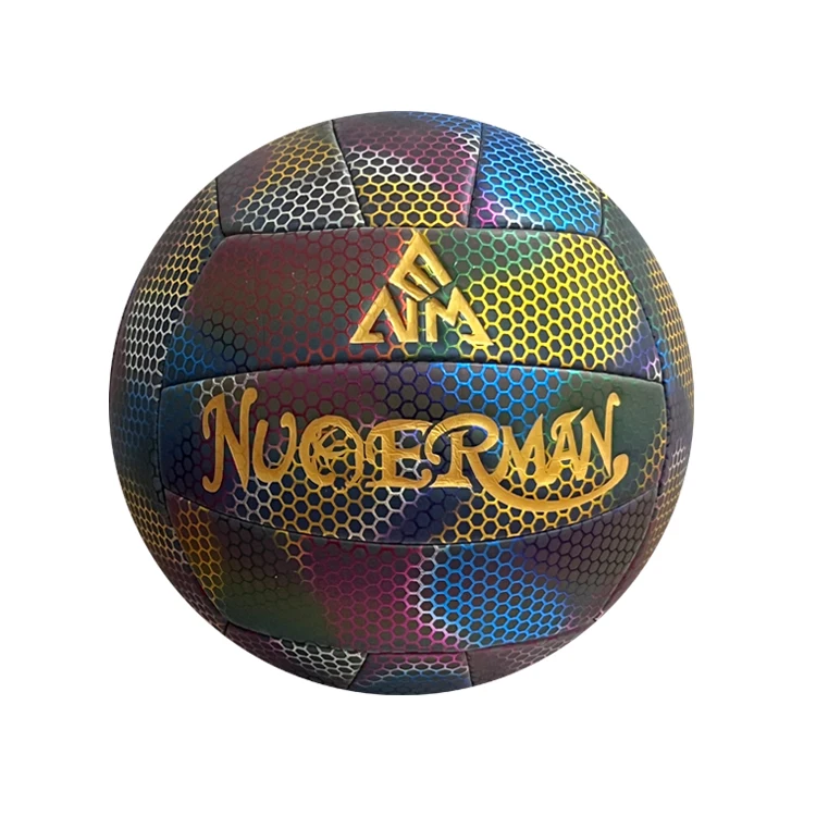 Light Up With Camera Flash Soft Lightweight Indoor Outdoor Reflective Volleyball Holographic Luminous Volleyball Ball