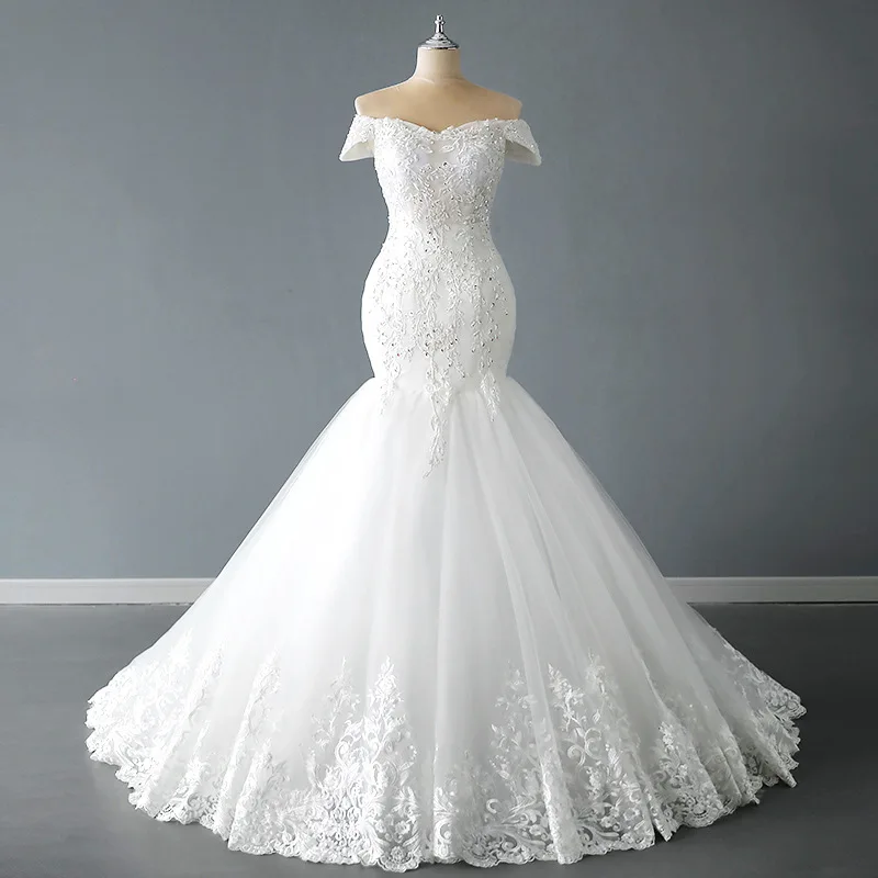 Заводская мода Vestido De Noiva свадебное фатиновое женское платье