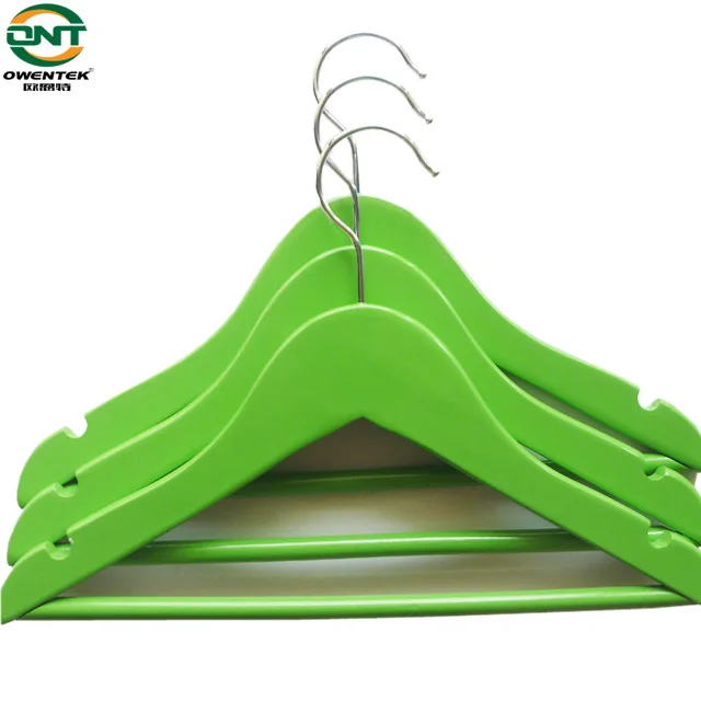 Wholesale Wooden Clothes Hanger Cute  Mini Size for Baby Children Kids