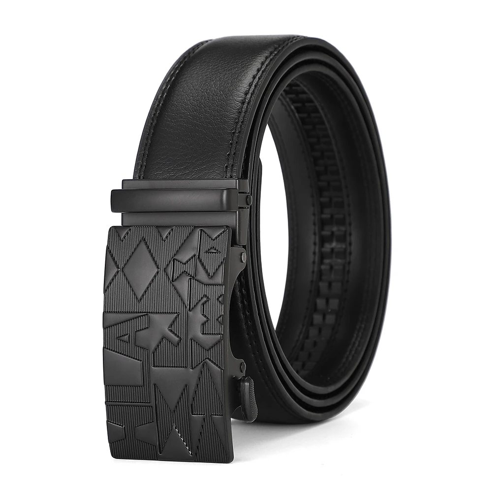 Wholesale Multifunctional Automatic Buckle Belt Leather Fashion Belt Design Cowhide Genuine Leather Belt For Men