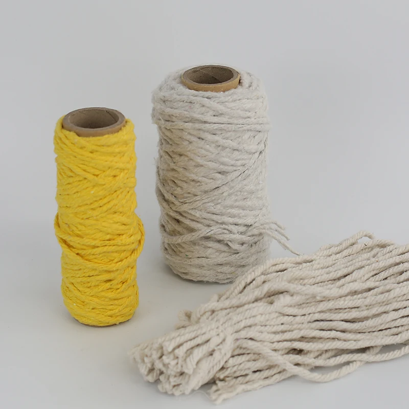 OE cotton mop yarn cotton blend NE 1/8 1/12 from mop yarn making machine