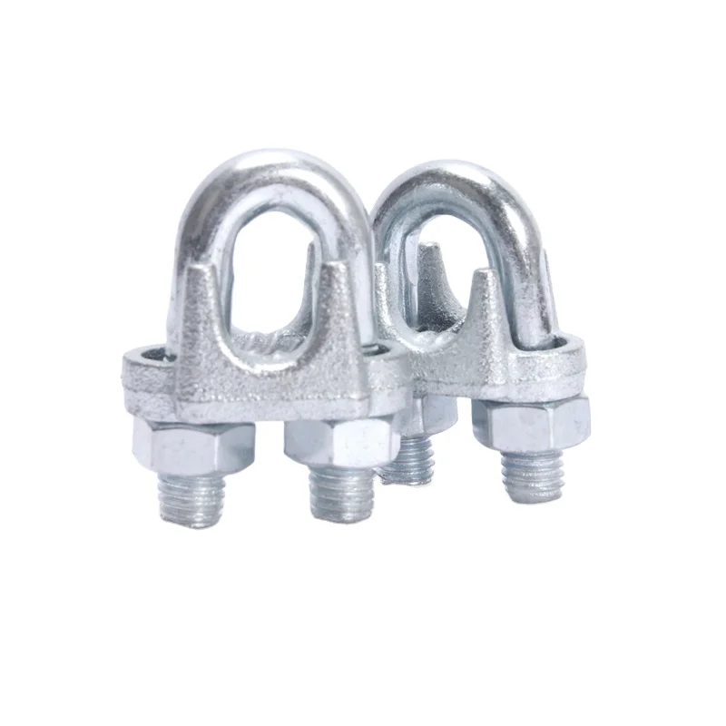 Wholesale Customized Heavy Duty Galvanized U-shaped Rope Mouth Rigging Clamp Steel Wire Clips