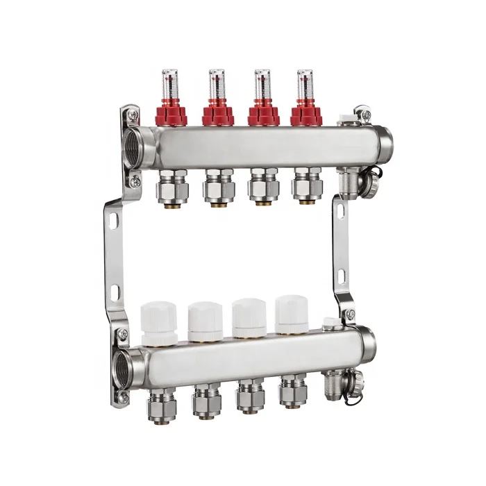 High Quality Floor Heating Systems Manifold Type Brass Water Manifold, High Quality Brass Factory