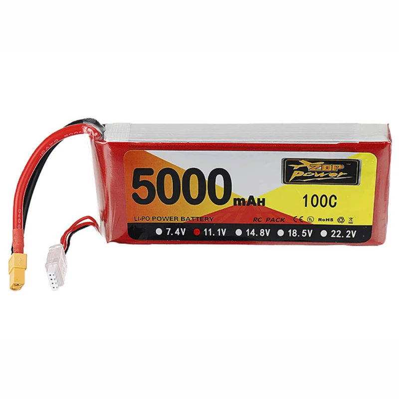 100C High Discharge rate 11.1V 14.8V 5000mAh great power UVA li-polymer battery pack