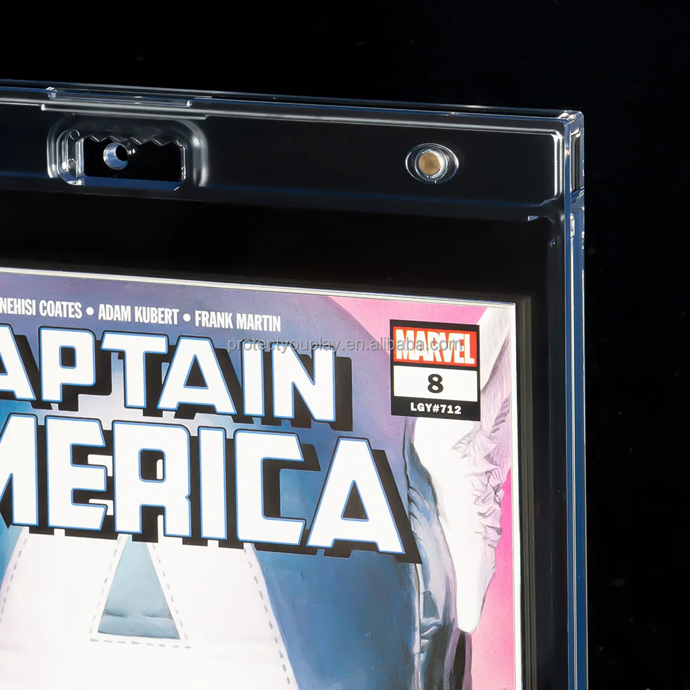 UV Resistant Premium Quality Clear One Touch Comic Book Frame Display Case Holder for Current Size Comic Book