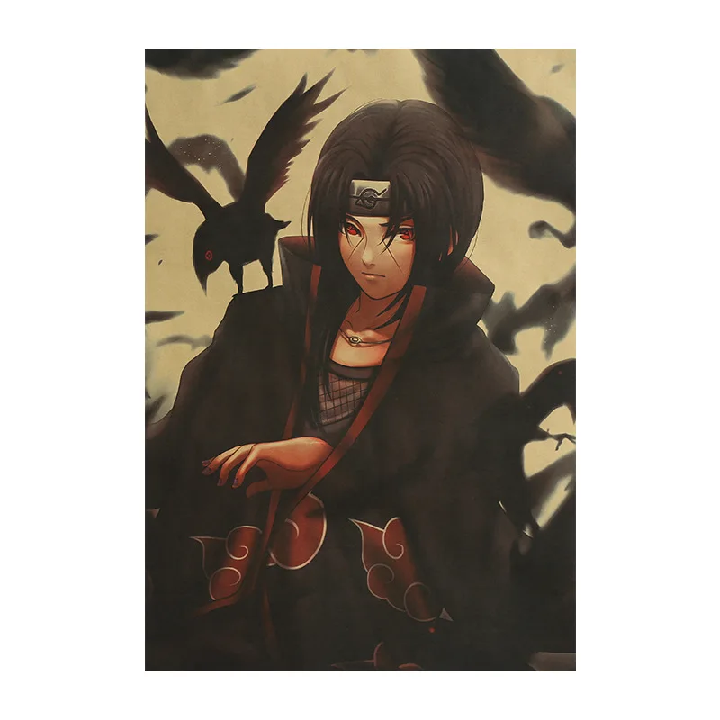 95 Styles Vintage Anime Posters Hokage Poster Anime Uchiha Itachi Cartoon Room Decor Art Home For Living Room Prints