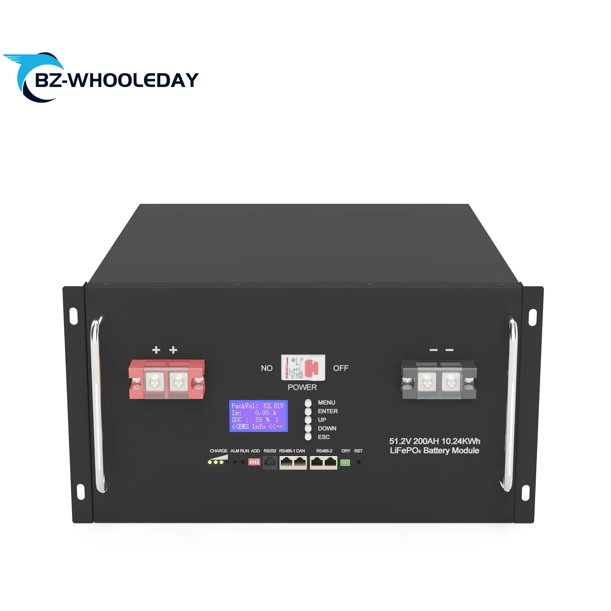 Deep Cycle 51.2V 200Ah Lifepo4 Lithium ion Battery Pack 48V 50Ah 100Ah 150Ah 200Ah 250Ah 300Ah Lihtium Battery for solar System