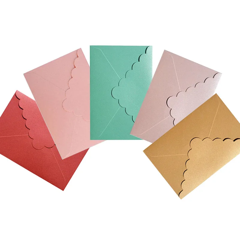 Custom Fancy Logo Printing Paper Gift Kraft Enveloppe for Gift Jewelry Wedding Envelopes